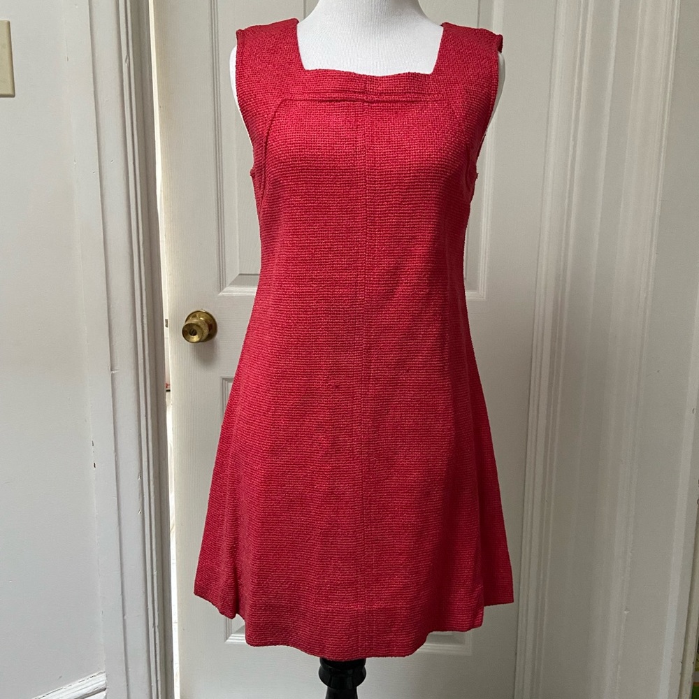 Vintage 1960s sleeveless dress. Custom made.  Small